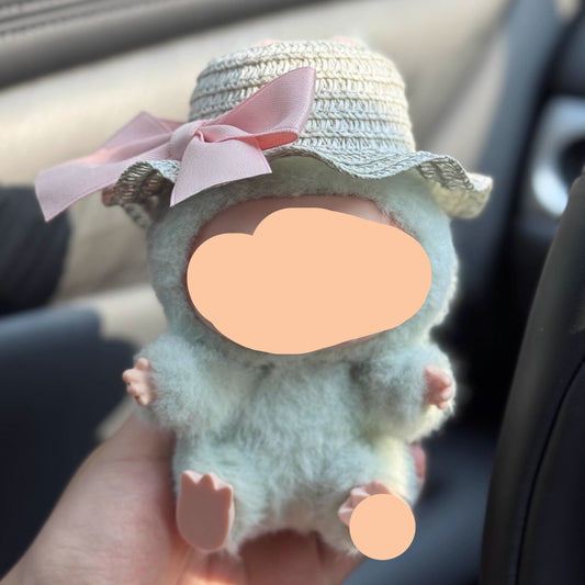 Pink Bow Straw Hat Labubo Clothes Keychain Labubo Clothing Labubo Keychain Labubo Clothing