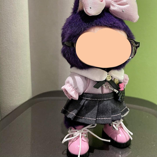 Labubo Clothes Pink JK skirt suit Keychain Labubo Clothing Labubo Labubo Doll Clothes