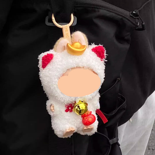Cat Keychain Labubo Clothes Macaron Clothes for Labubo Have a Seat Labubo Doll Clothes 17cm Labubo Clothing