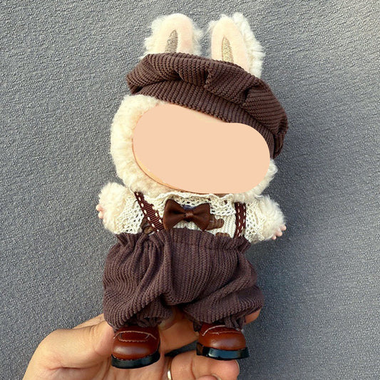 Keychain Labubo Clothes 17cm Labubo Clothing Macaron Clothes for Labubo Have a Seat Labubo Doll Clothes
