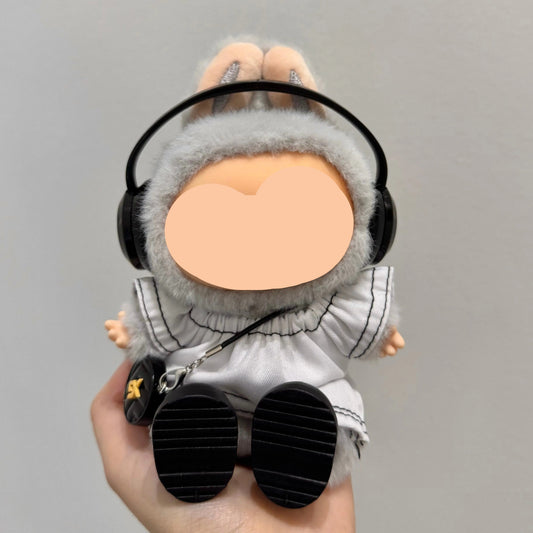 Labubo Clothes White Top With Headphone Keychain Labubo Clothing Labubo Labubo Doll Clothes