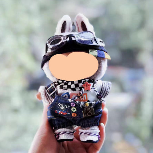 Winter Labubo Outfits Street Wear + Beanie Accessories Fashion Keychain Labubo Clothing Labubo Outfit
