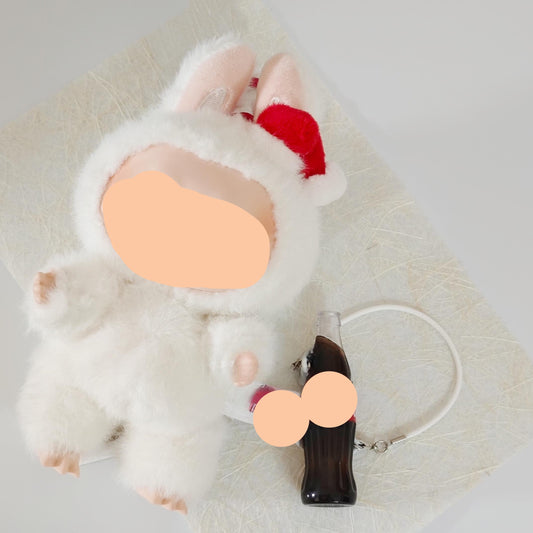 Keychain Labubo Clothes Cola Strap 17cm Labubo Clothing Cola Strap Have a Seat Labubo Doll Clothes