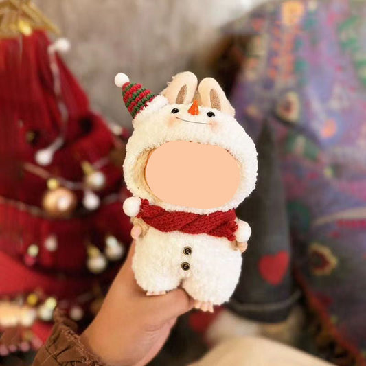 Winter Labubo Outfits Snowman Set Accessories Fashion Keychain Labubo Clothing Labubo Outfit