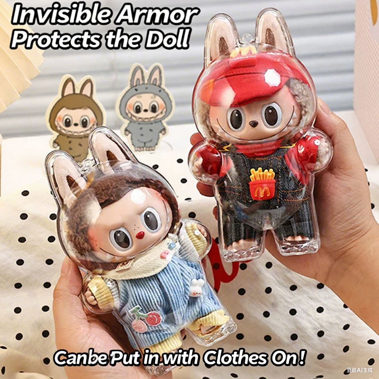 Labubu 투명 보호 쉘