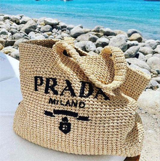 luxury Raffia Bag Handbag Beach Bag for Summer