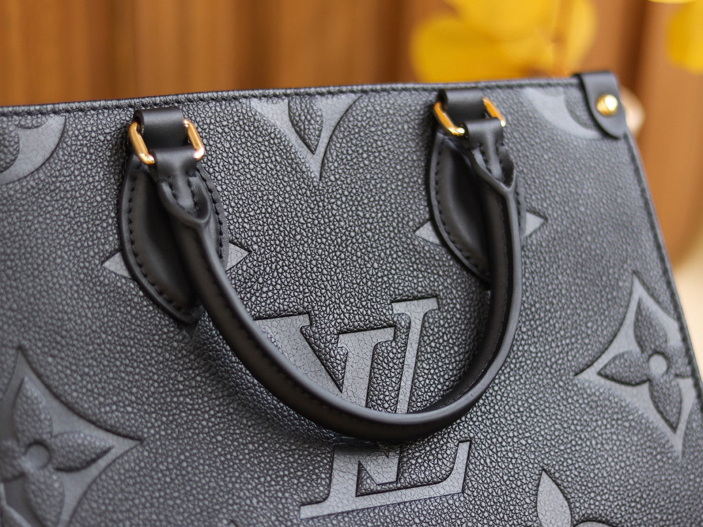 Luxury Ebene Monogram Leather Bag