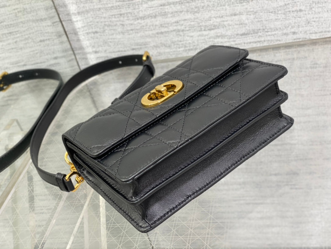 luxury Miss Caro Bag Macrocannage Lambskin Bag - 19 x 13 x 5.5 cm