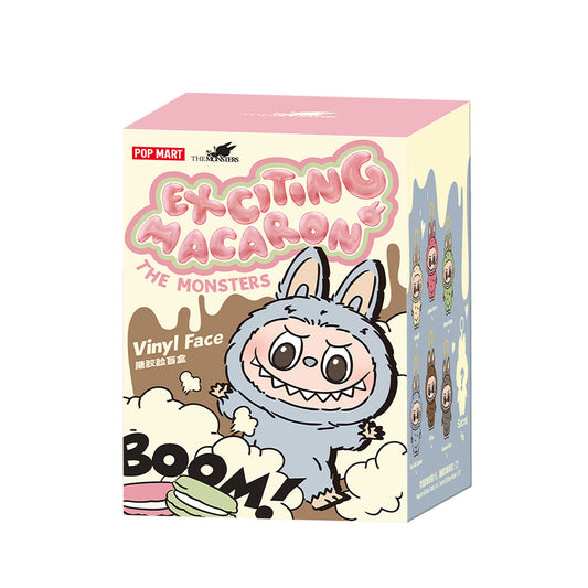 Pop Mart The Monsters Labubu Exponing Macarons Vinyl Face Pluszowy wisiorek (Blind Box)
