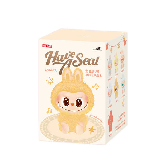 Pop Mart The Monsters Labubu ma serię siedzeń - Pluszowy wisiorek winylowy (Blind Box)