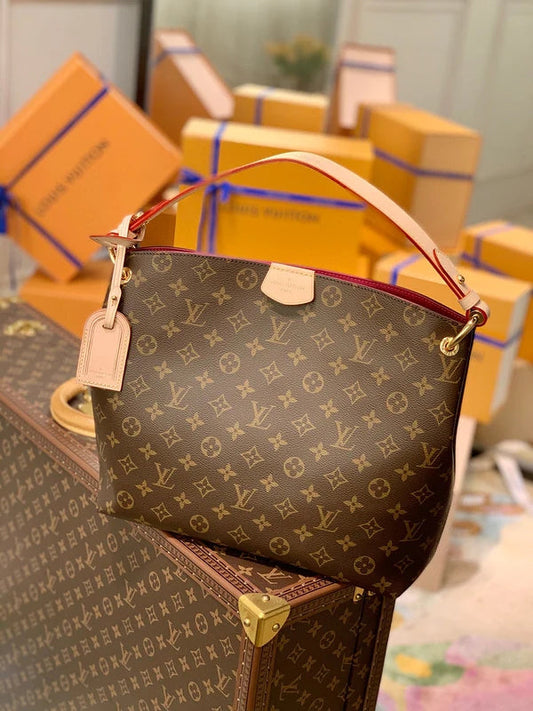 Luxury Ebene Monogram Leather Bag