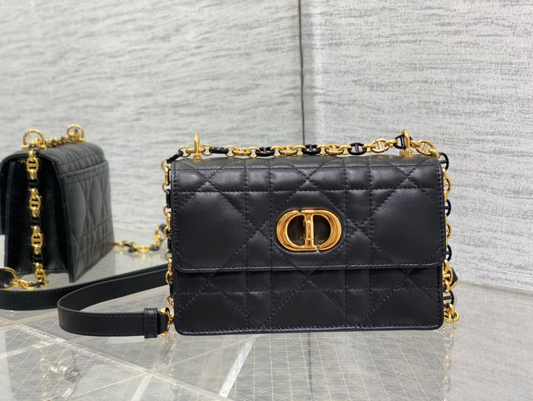 luxury Miss Caro Bag Macrocannage Lambskin Bag - 19 x 13 x 5.5 cm