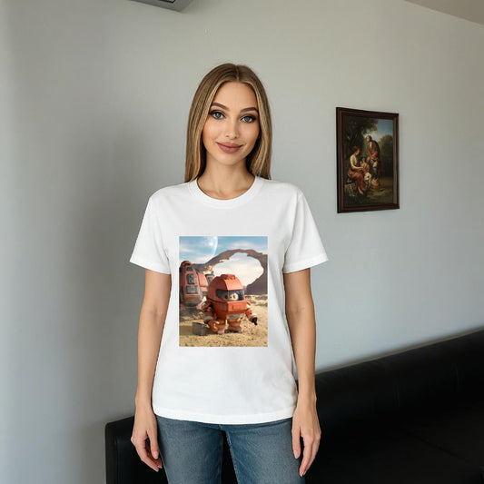 宇宙のラブブラブブ愛好家のためのモンスタークルーネックTシャツ