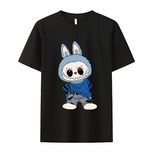 Cool Labubu The Monsters Crew Camiseta para el cuello de Labubu Regalos para ella