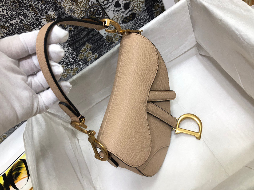luxury Saddle Small Nude Color 21x18x5 cm