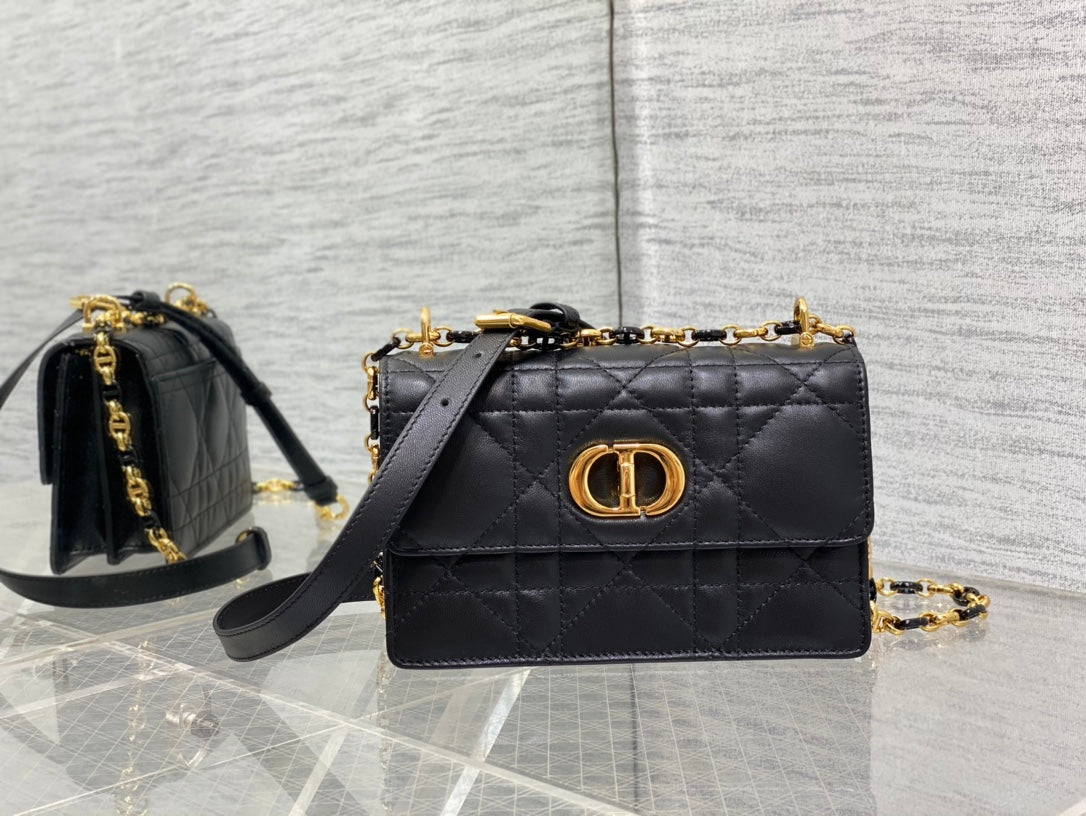 luxury Miss Caro Bag Macrocannage Lambskin Bag - 19 x 13 x 5.5 cm