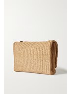 luxury SAINT LAURENT Kate medium raffia shoulder Bag