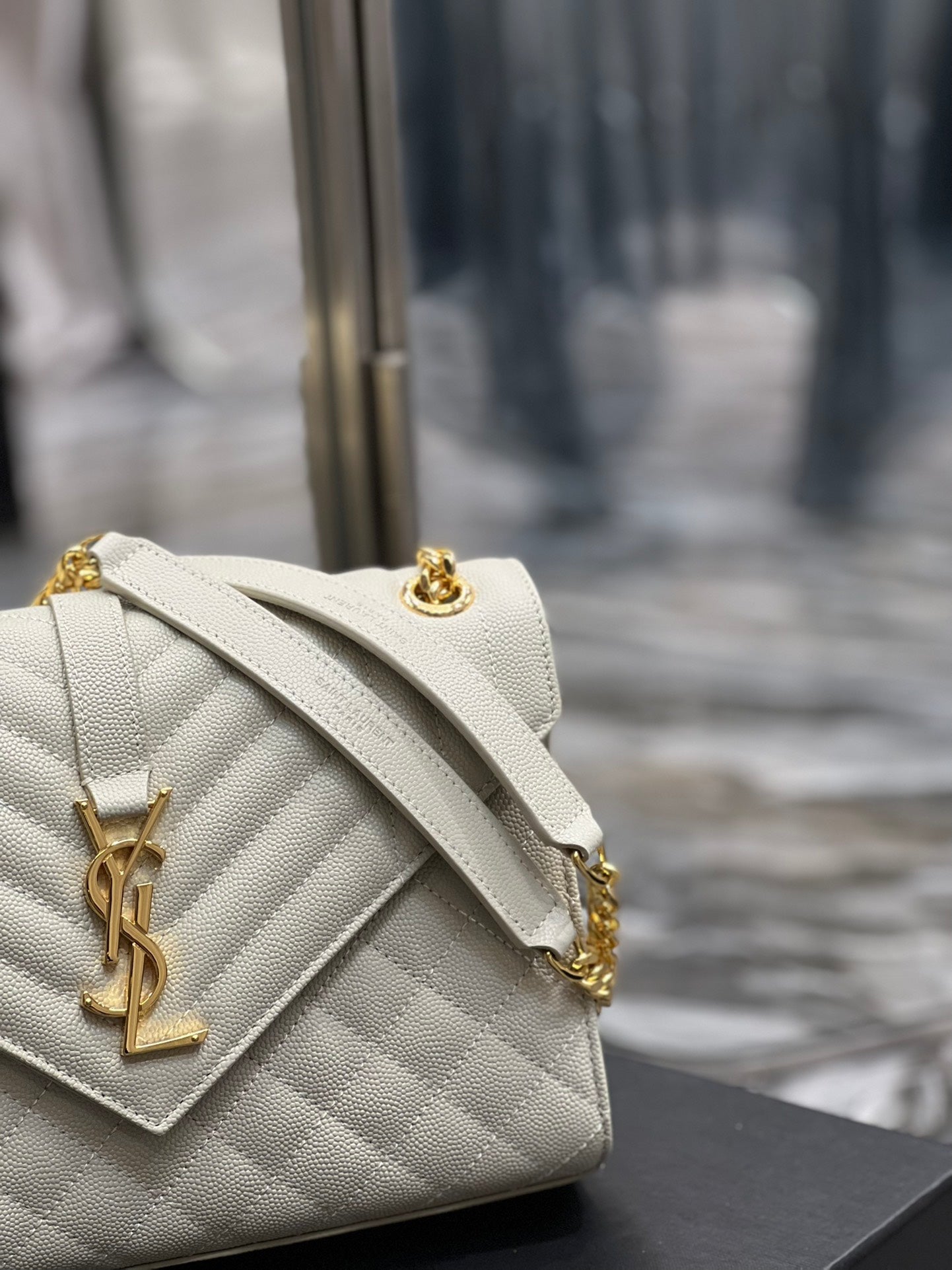 luxury Envelope Bag Medium White 487206