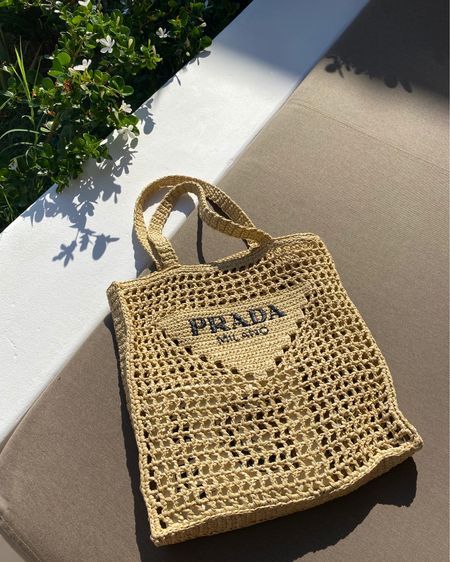 luxury Women's Natural Crochet Tote Bag-Khaki
