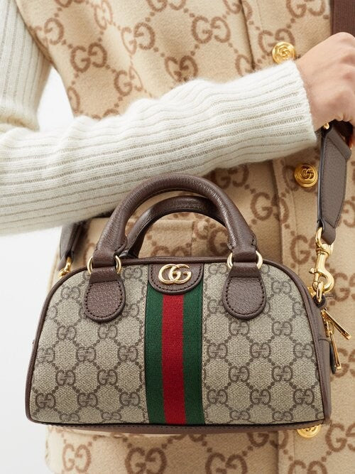 luxury Ophidia Mini Gg Supreme-canvas Top-handle Bag