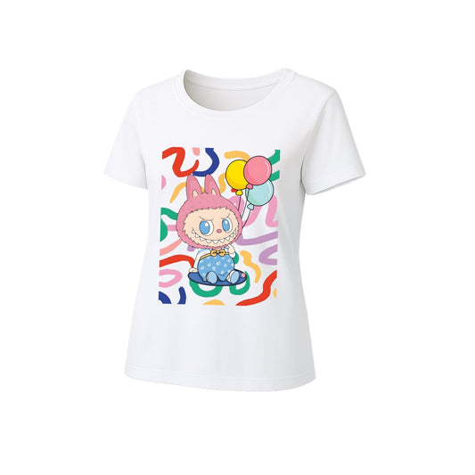 Roztomilé grafické tričko LaBubu Fit Fit Summer Casual Tee