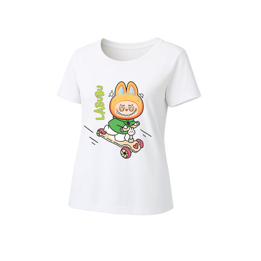 Happy Labubu Graphic tričko volné fit Summer Casual Tee