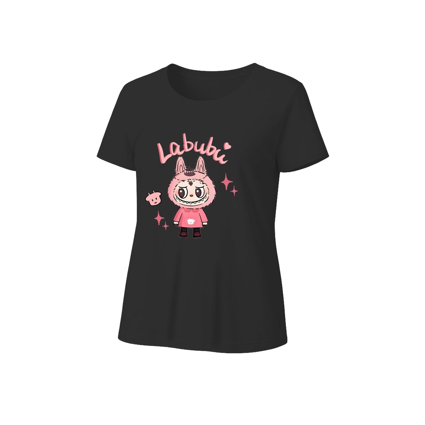 ピンクラブブグラフィックTシャツルーズフィットサマーカジュアルティー