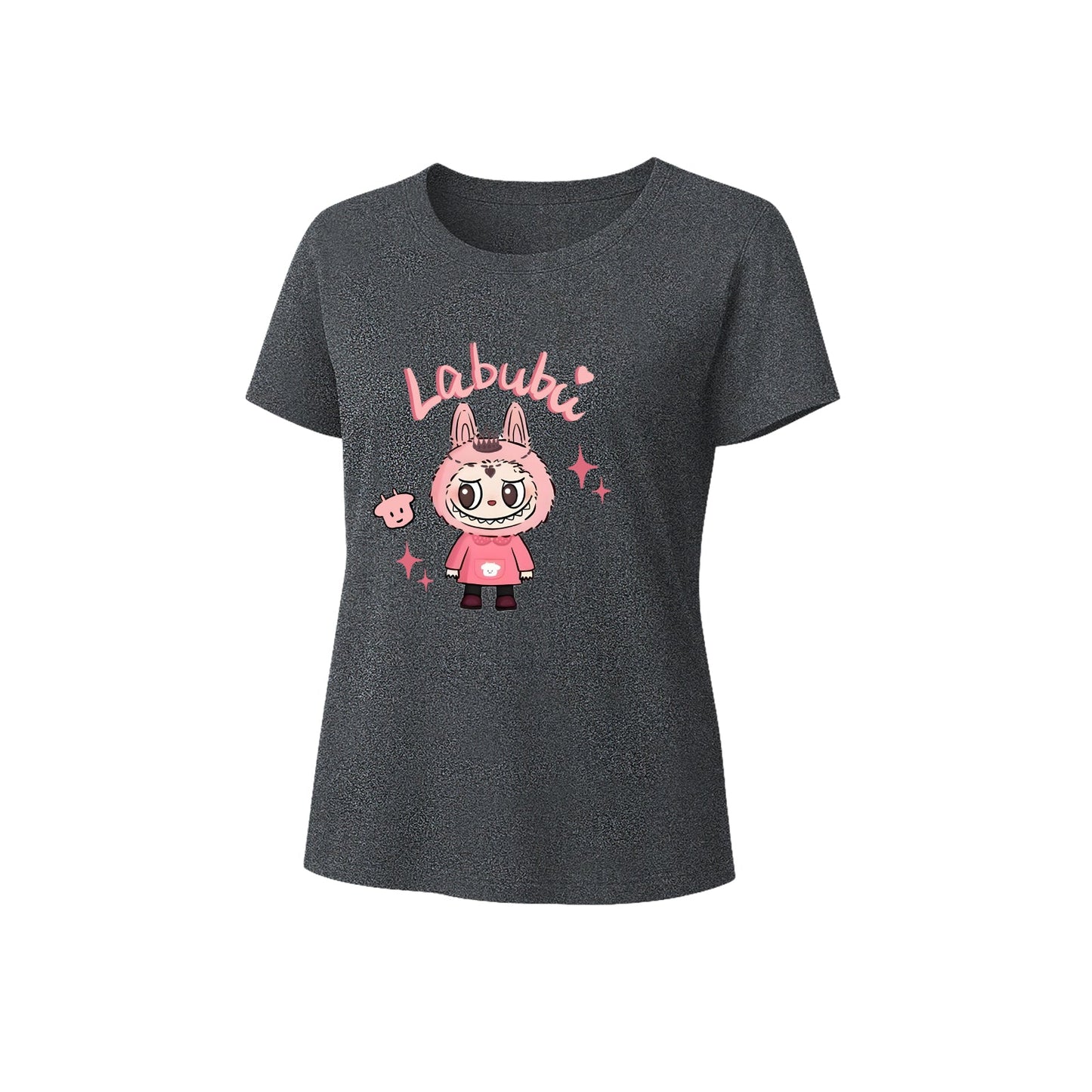 ピンクラブブグラフィックTシャツルーズフィットサマーカジュアルティー